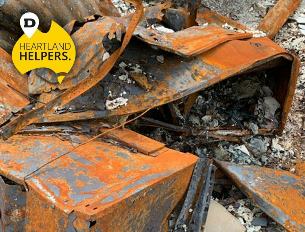 Remains of the bushfire